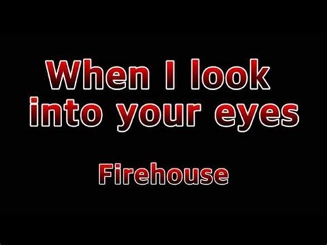 when i look at your eyes lyrics